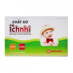 Chất xơ Ích Nhi Nam Dược Hộp 20 gói x 4g - Cốm hỗ trợ chống táo bón cho trẻ