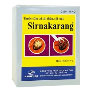 Thuốc cốm trị sỏi thận, sỏi mật Cốm Sirnakarang | Hộp 10 gói x 6g