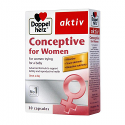 Conceptive For Women Doppelherz 3 vỉ x 10 viên - Hỗ trợ sinh sản ở phụ nữ Conceptive For Women Doppelherz 3 vỉ x 10 viên - Hỗ trợ sinh sản ở phụ nữ