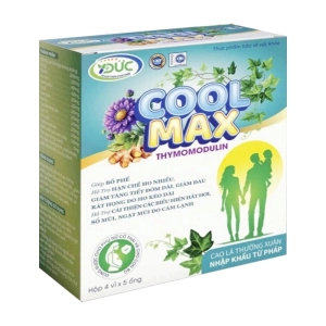 Cool Max Thymomodulin Dược Đức 4 vỉ x 5 ống - Hỗ trợ giảm đau rát họng
