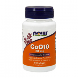 CoQ10 50mg Now 50 viên - Viên uống Bổ tim mạch CoQ10 50mg Now 50 viên - Viên uống Bổ tim mạch