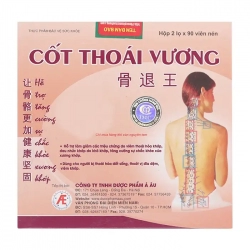 Cốt Thoái Vương Á Âu 2 lọ x 90 viên - Viên uống hỗ trợ thoái hóa cột sống Cốt Thoái Vương Á Âu 2 lọ x 90 viên - Viên uống hỗ trợ thoái hóa cột sống