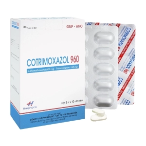 Cotrimoxazol 960 Thephaco 5 vỉ x 10 viên (Sulfamethoxazol + Trimethoprim)