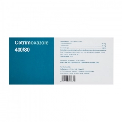 Cotrimoxazole 400/80 Stella 10 vỉ x 10 viên Cotrimoxazole 400/80 Stella 10 vỉ x 10 viên