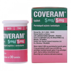 Coveram 5mg/5mg Servier 30 viên