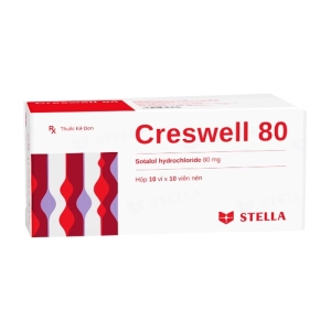 Creswell 80 Stellapharm 10 vỉ x 10 viên (Sotalol hydrochloride)