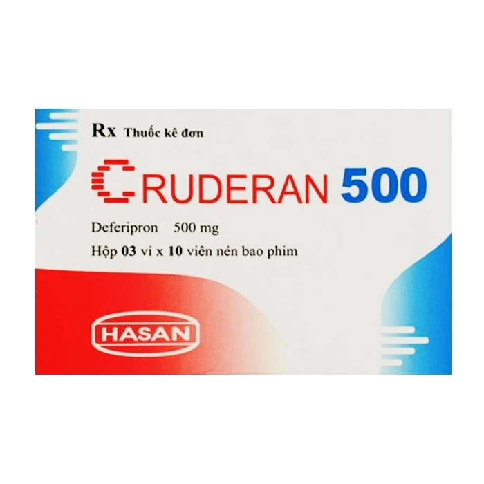 Cruderan 500 Hasan 3 vỉ x 10 viên Cruderan 500 Hasan 3 vỉ x 10 viên