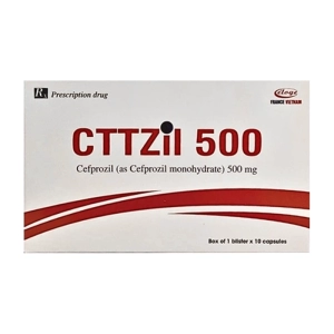 Cttzil 500 Eloge France 1 vỉ x 10 viên (Cefprozil)