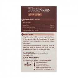 Curmin Nano Bình Vị Gel Dolexphar 30 gói x 10ml Curmin Nano Bình Vị Gel Dolexphar 30 gói x 10ml