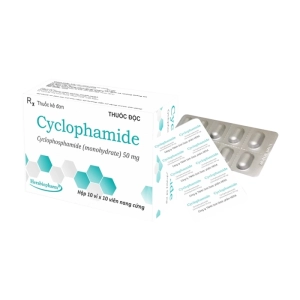 Cyclophamide 50mg Herabiopharm 10 vỉ x 10 viên (Cyclophosphamide monohydrate)