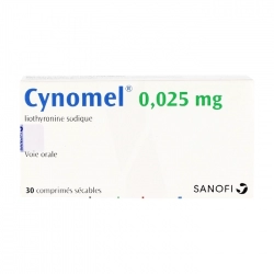 Cynomel 0.025mg Sanofi 1 vỉ x 30 viên Cynomel 0.025mg Sanofi 1 vỉ x 30 viên