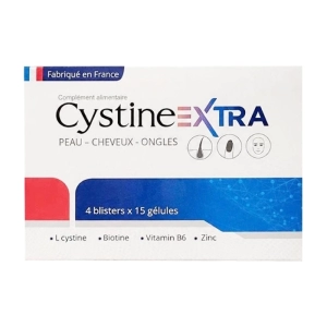 Cystine Extra Lustrel Laboratoires 4 vỉ x 15 viên - Hỗ trợ giảm tóc gãy rụng