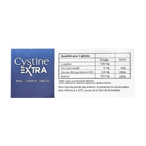 Cystine Extra Lustrel Laboratoires 4 vỉ x 15 viên - Hỗ trợ giảm tóc gãy rụng