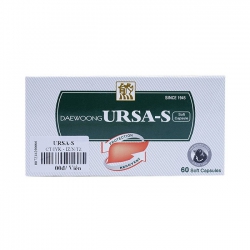 Thuốc Daewoong Ursa S, Ursodeoxycholic acid 50mg Thuốc Daewoong Ursa S, Ursodeoxycholic acid 50mg