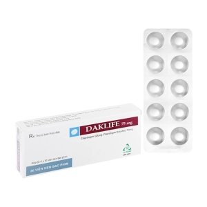 Daklife 75mg TV.Pharm 3 vỉ x 10 viên (Clopidogrel)