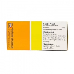 Danzym 10mg P.P Pharco 10 vỉ x 10 viên - Hỗ trợ giảm phù nề Danzym 10mg P.P Pharco 10 vỉ x 10 viên - Hỗ trợ giảm phù nề