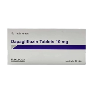 Dapagliflozin Tablet 10mg Macleods 3 vỉ x 10 viên (Dapagliflozin)