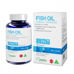 Dầu cá Careline Fish Oil 1000mg, Chai 100 viên Dầu cá Careline Fish Oil 1000mg, Chai 100 viên
