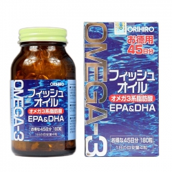Dầu Cá Omega 3 Orihiro Nhật Bản | Chai 180 Viên