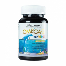 Dầu cá trẻ em Omega 3 For Kids Nutrimed International, Chai 100 viên Dầu cá trẻ em Omega 3 For Kids Nutrimed International, Chai 100 viên