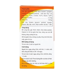 Dầu Gấc Isopharco 100 viên - Bổ sung dầu gấc thiên nhiên