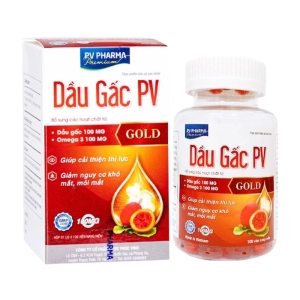 Dầu Gấc PV Gold Phúc Vinh 100 viên - Hỗ trợ cải thiện thị lực