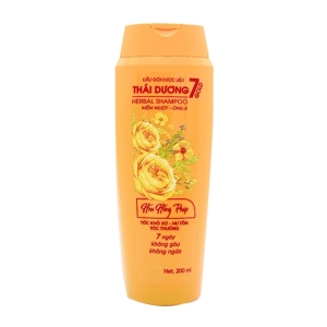 Dầu Gội Dược Liệu Thái Dương 7 Gold Hoa Hồng Pháp 200ml