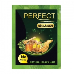 Dầu gội là đen Perfect Natural Black Hair 25ml, Hộp 10 gói Dầu gội là đen Perfect Natural Black Hair 25ml, Hộp 10 gói