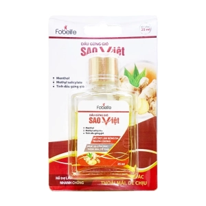 Dầu Gừng Gió Sao Việt Fobelife 3ml Dầu Gừng Gió Sao Việt Fobelife 3ml