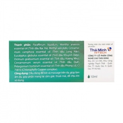 Dầu Nóng Khương Thảo Đan Thái Minh 10ml Dầu Nóng Khương Thảo Đan Thái Minh 10ml