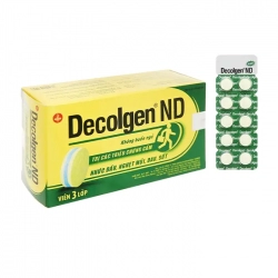 Decolgen ND United Pharm 12 vỉ x 10 viên - Điều trị cảm cúm, cảm lạnh Decolgen ND United Pharm 12 vỉ x 10 viên - Điều trị cảm cúm, cảm lạnh
