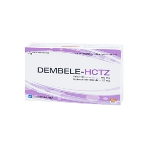 Dembele HCTZ 160mg/25mg Davipharm, 3 vỉ x 10 viên