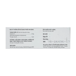 Deruff 8mg Davipharm 4 vỉ x 7 viên (Galantamine)