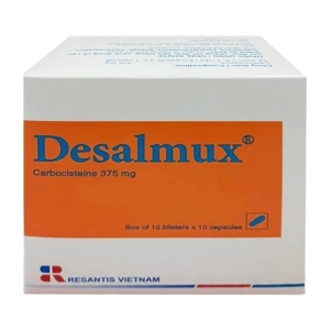 Desalmux 375mg Resantis 10 vỉ x 10 viên (Carbocisteine)