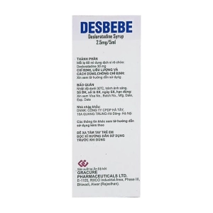 Desbebe 2.5mg/5ml Gracure 60ml (Desloratadine)