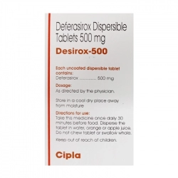 Desirox 500mg Deferasirox Dispersible 30 Viên Desirox 500mg Deferasirox Dispersible 30 Viên