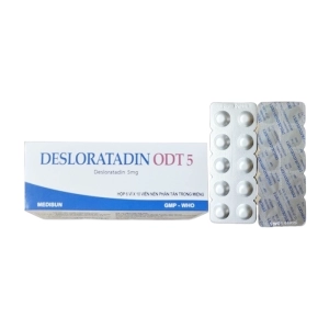 Desloratadin ODT 5 Medisun 6 vỉ x 10 viên Desloratadin ODT 5 Medisun 6 vỉ x 10 viên