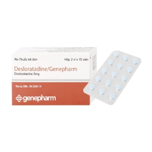 Desloratadine/Genepharm 5mg 2 vỉ x 15 viên (Desloratadine)