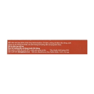 Desloratadine/Genepharm 5mg 2 vỉ x 15 viên (Desloratadine)