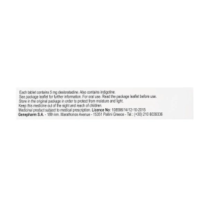 Desloratadine/Genepharm 5mg 2 vỉ x 15 viên (Desloratadine)