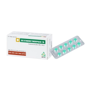 Dextromethorphan 15 TV.Pharm 10 vỉ x 10 viên (Dextromethorphan)