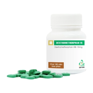Dextromethorphan 15 TV.Pharm chai 100 viên (Dextromethorphan)