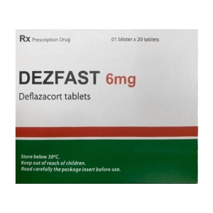 Dezfast 6mg Lacer 1 vỉ x 20 viên (Deflazacort)