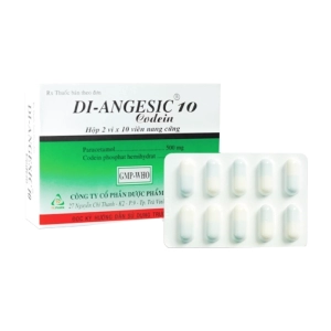 Di-Angesic Codein 10 TV.Pharm 2 vỉ x 10 viên (Paracetamol + Codein)