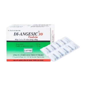 Di-Angesic Codein 30 TV.Pharm 2 vỉ x 10 viên (Paracetamol + Codein)