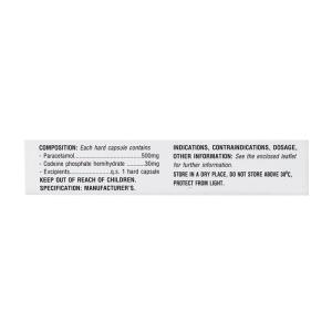 Di-Angesic Codein 30 TV.Pharm 2 vỉ x 10 viên (Paracetamol + Codein)