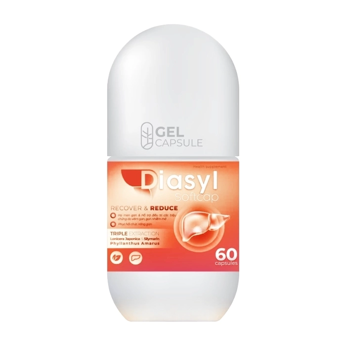 Diasyl Softcap CPC1 Hà Nội 60 viên - Hỗ trợ giải độc gan, bảo vệ gan