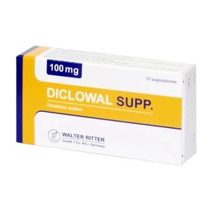 Diclowal Supp. Walter Ritter 2 vỉ x 5 viên (Diclofenac natri)