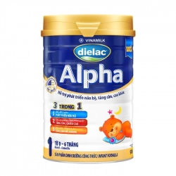 Dielac Alpha 1 Vinamilk 400g - Hỗ trợ phát triển não bộ, tăng cân Dielac Alpha 1 Vinamilk 400g - Hỗ trợ phát triển não bộ, tăng cân