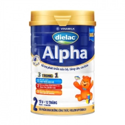 Dielac Alpha 2 Vinamilk 400g - Hỗ trợ phát triển não bộ, tăng cân Dielac Alpha 2 Vinamilk 400g - Hỗ trợ phát triển não bộ, tăng cân